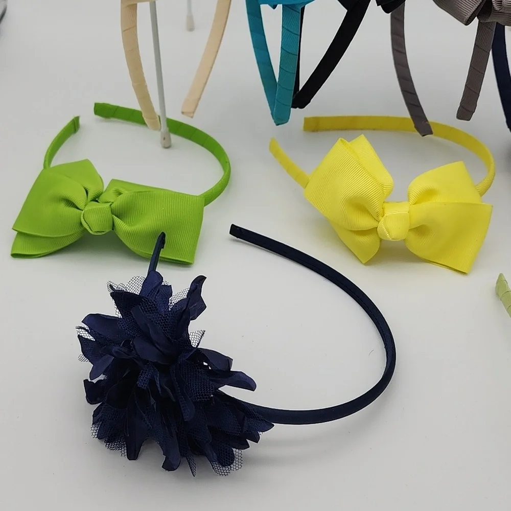 Headbands 12pc Lot Bows & Flowers Accessories